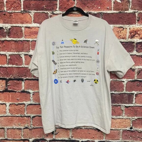 Gildan Geek Shirt Adult Men Extra Large XL Light Purple Telus World Of Science - Picture 1 of 8